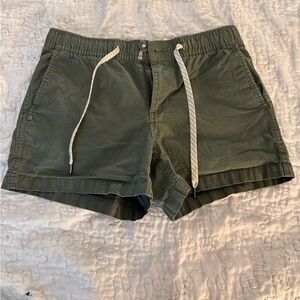 Vuori Green Drawstring Shorts
